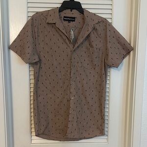 Molokai surf co Tan brown cacti Short Sleeve Shirt